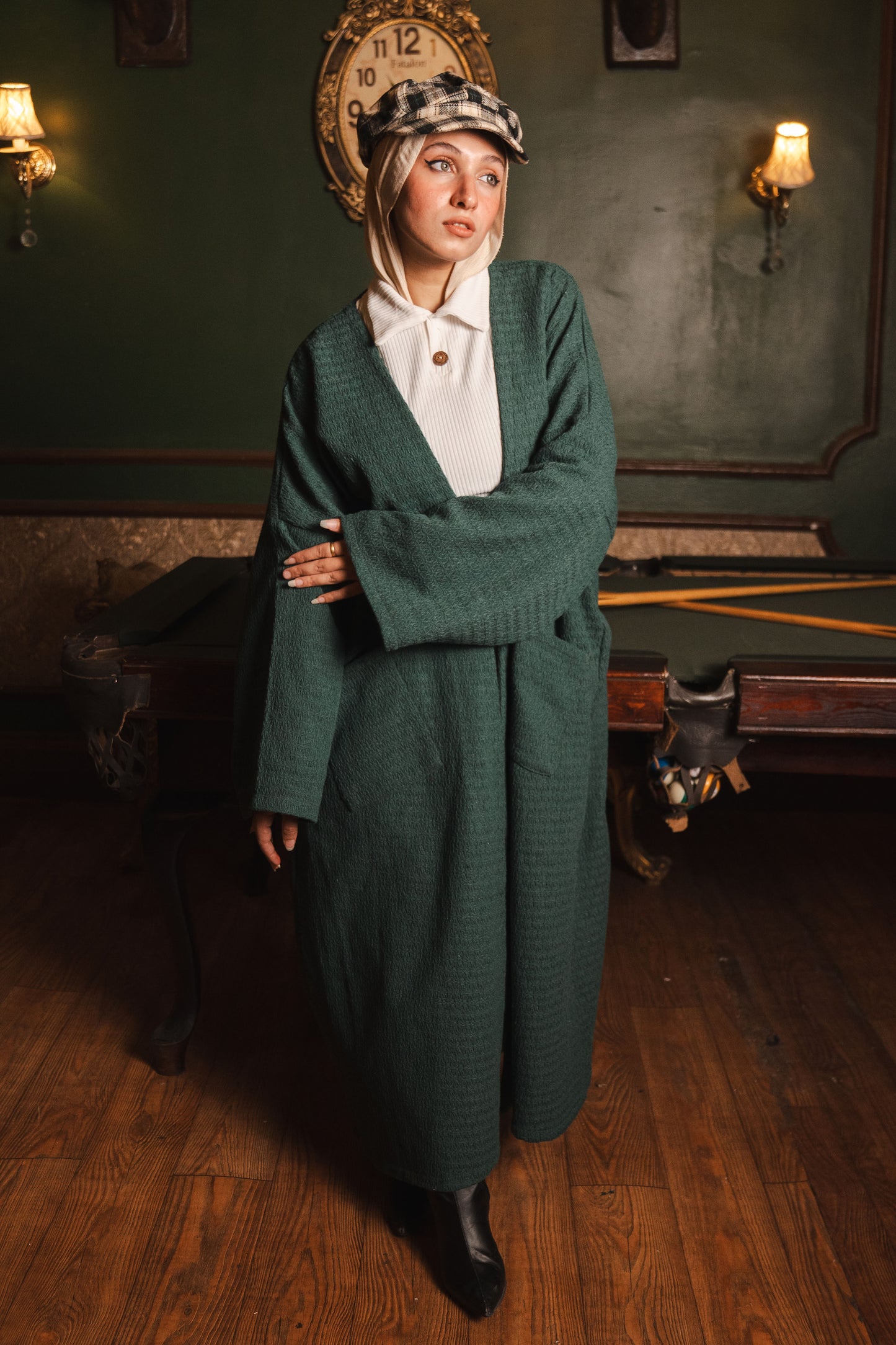 Free Spirit Oversized Cardigan- Green