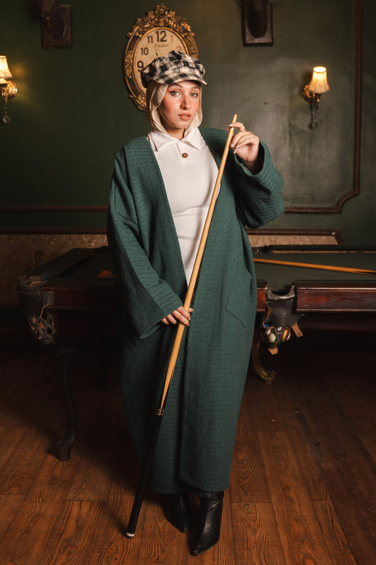 Free Spirit Oversized Cardigan- Green