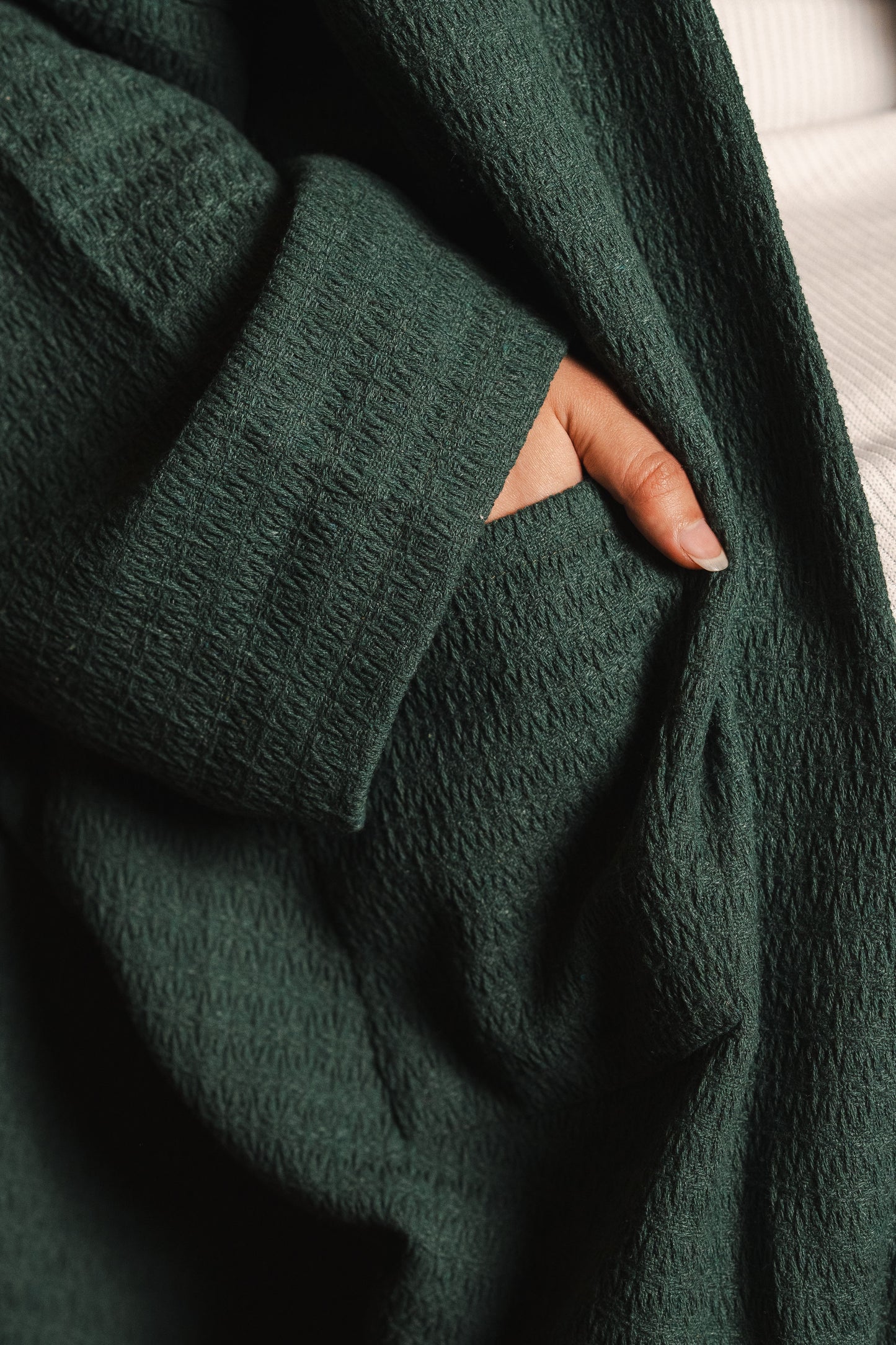 Free Spirit Oversized Cardigan- Green
