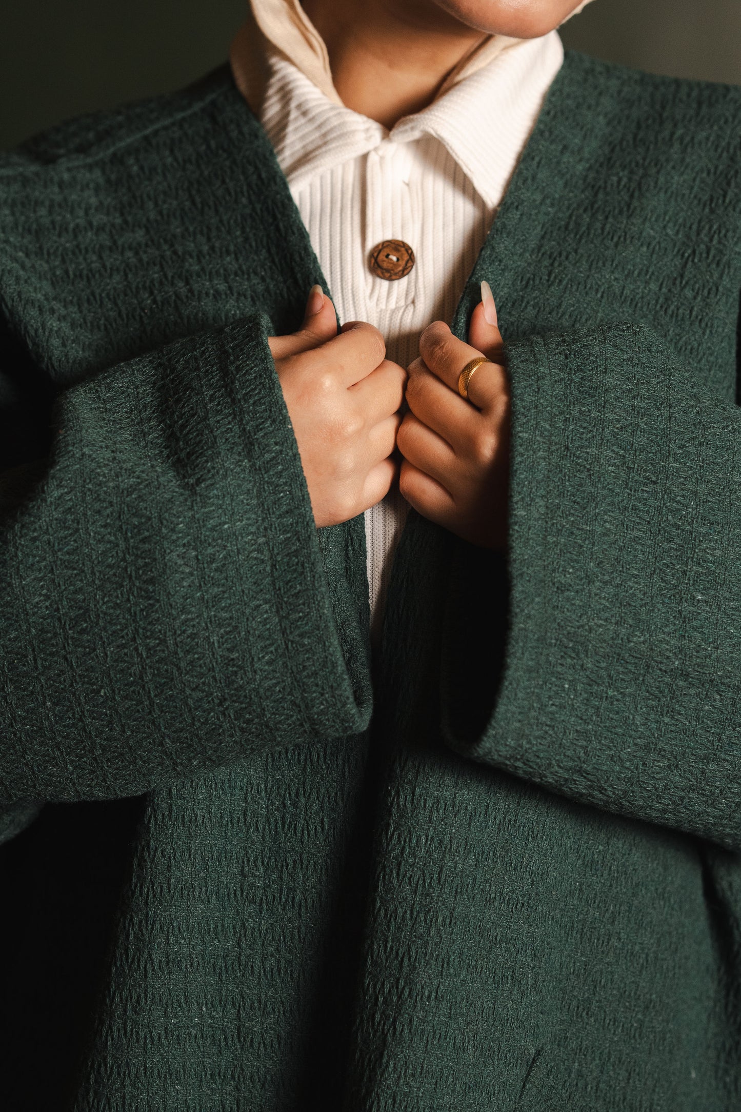 Free Spirit Oversized Cardigan- Green