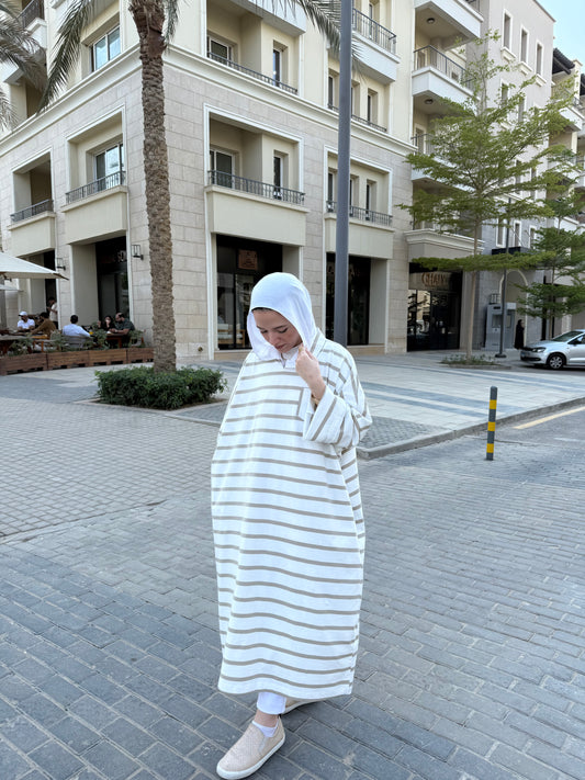 Striped Cotton Long Tunic