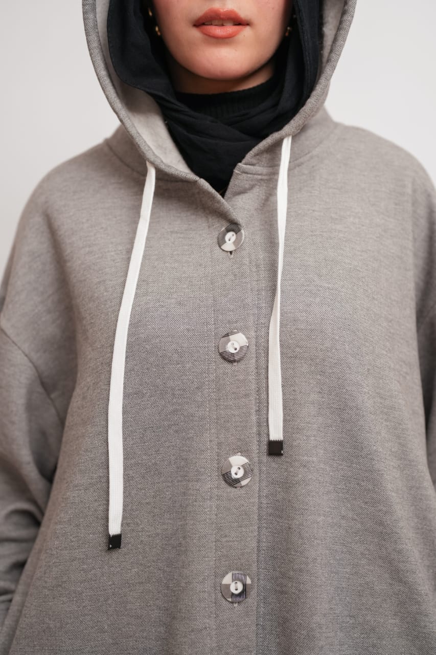 Winter Cozy Hoodie- Grey
