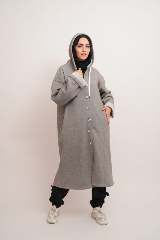 Winter Cozy Hoodie- Grey